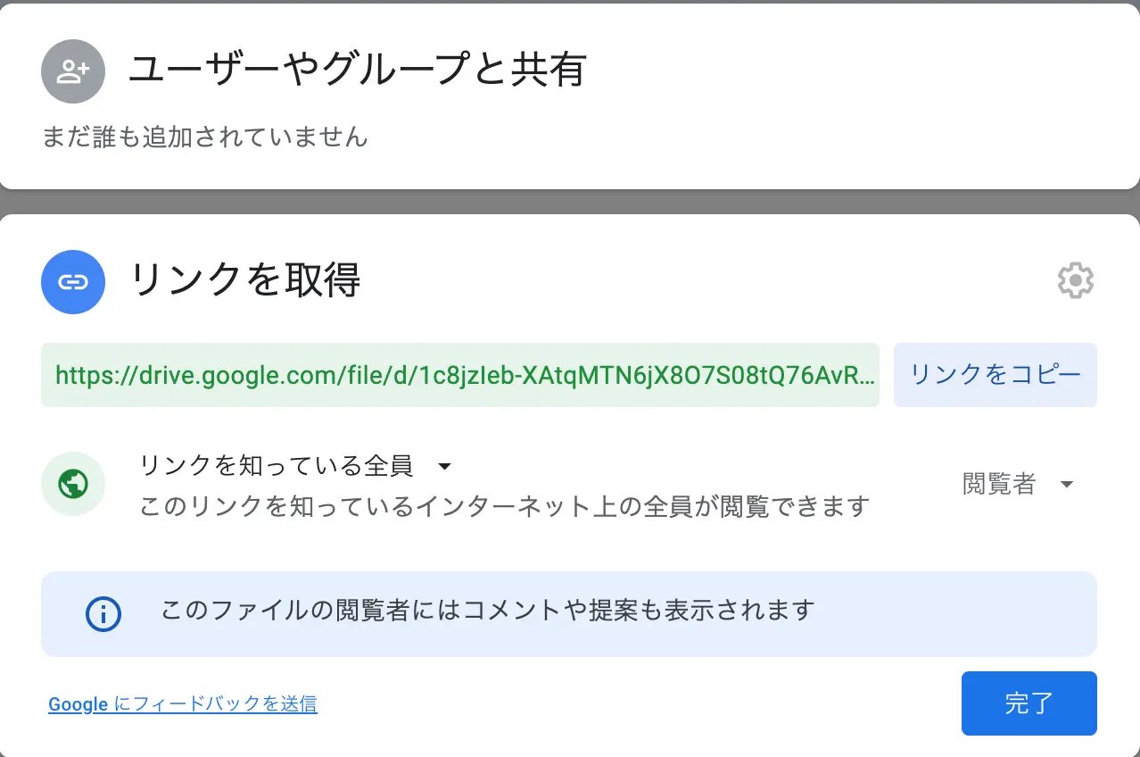 ファイルの共有